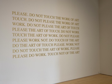 raqs1 Raqs Media Collective. “Please do not touch the work of art,” (2006)